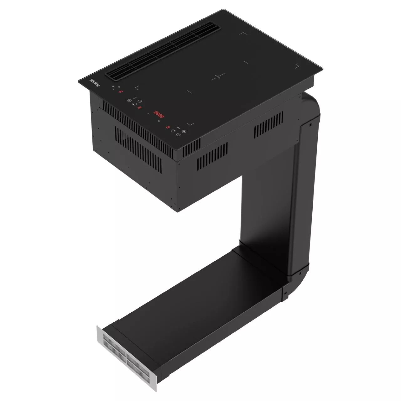 Индукционная варочная панель с интегрированной вытяжкой Korting HIBH 40980 NB RU