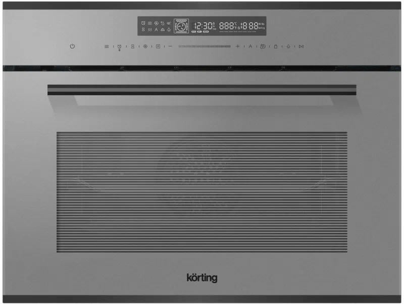 Электрический духовой шкаф с функцией СВЧ Korting OKB 3250 GBXGr MW RU, серый