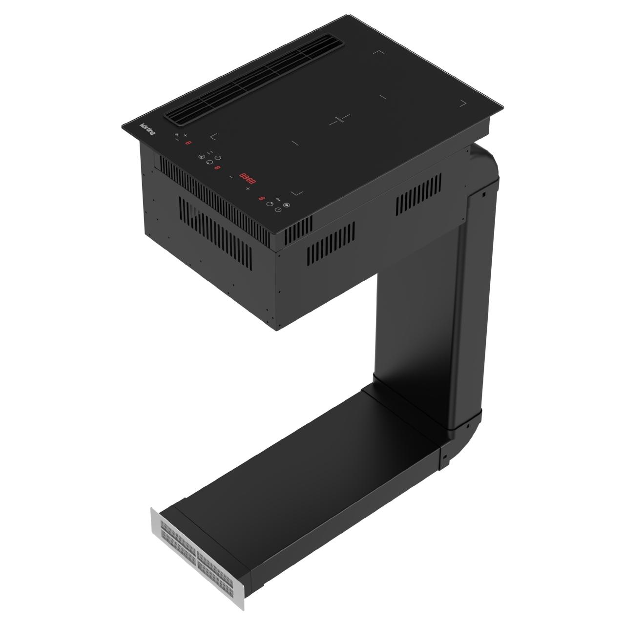 Индукционная варочная панель с интегрированной вытяжкой Korting HIBH 40980 NB RU